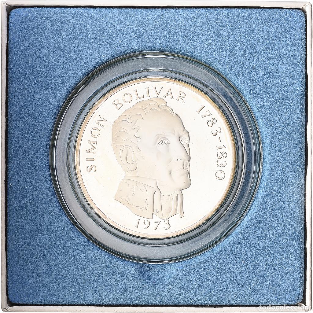Monedas antiguas de Am&eacute;rica: [#1548225] Panam&aacute;, 20 Balboas, Simon Bolivar, 1973, Franklin Mint, Prueba, Plata, SC