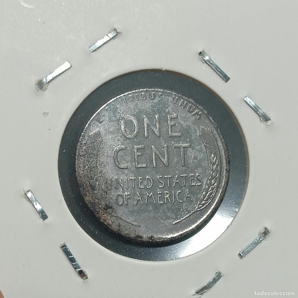 Monedas antiguas de Am&eacute;rica: EEUU. 1 Centavo 1943. - Foto 2