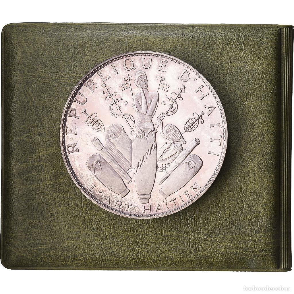 Monedas antiguas de Am&eacute;rica: [#1548224] Hait&iacute;, 25 Gourdes, l'Art Ha&iuml;tien, 1967, Caracas, Prueba, Plata, EBC+, KM:67.1