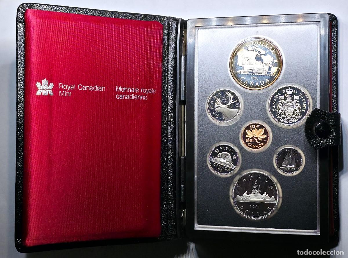 Monedas antiguas de Am&eacute;rica: SET 7 MONEDAS CANADA - 1981 ROYAL CANADIAN MINT