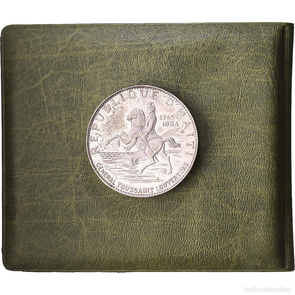 Monedas antiguas de Am&eacute;rica: [#1548223] Hait&iacute;, 10 Gourdes, Toussaint Louverture, 1967, Caracas, Prueba, Plata, EBC+