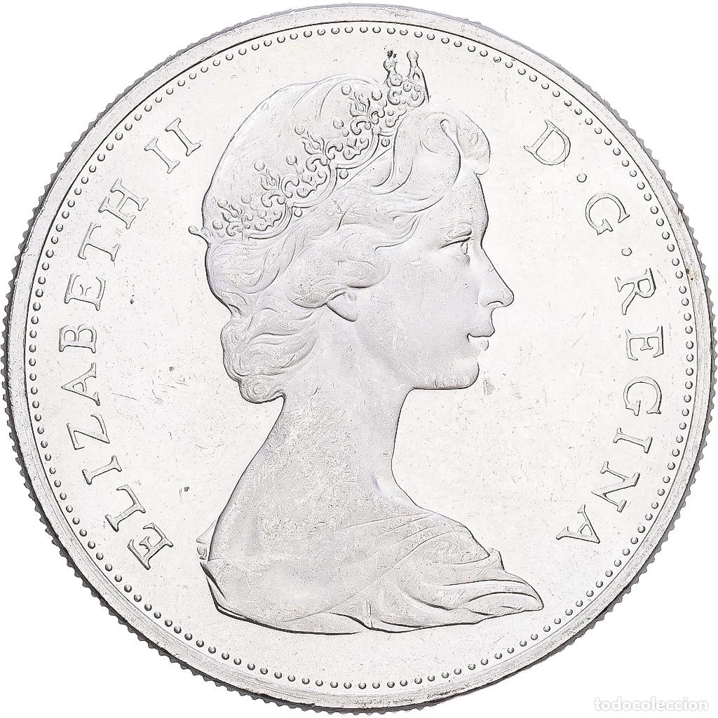Monedas antiguas de Am&eacute;rica: [#1168176] Canad&aacute;, Elizabeth II, Dollar, 1965, Royal Canadian Mint, Plata, EBC, KM:64.1
