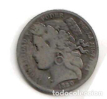 Monedas antiguas de Am&eacute;rica: MONEDA UNA PESETA PERU