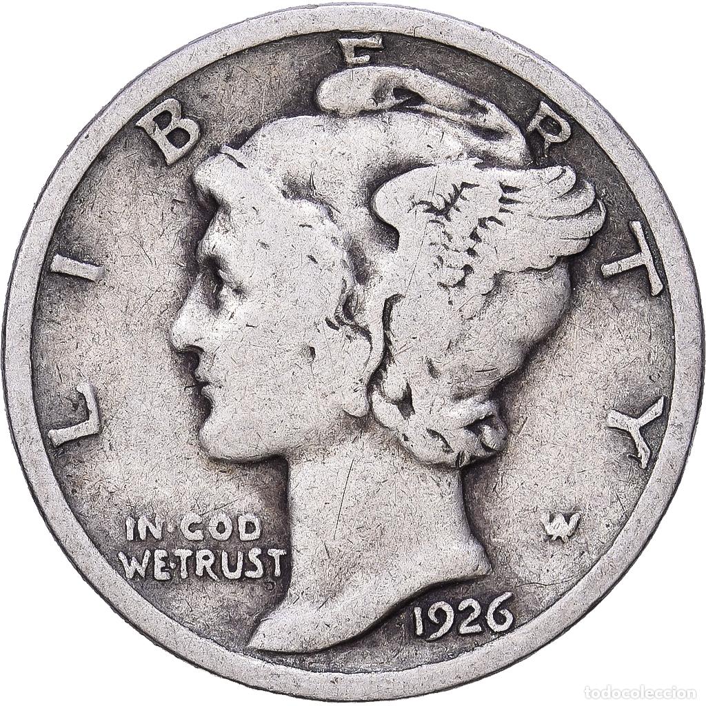 Monedas antiguas de Am&eacute;rica: [#1167948] Estados Unidos, Dime, Mercury, 1926, Philadelphia, Plata, BC+
