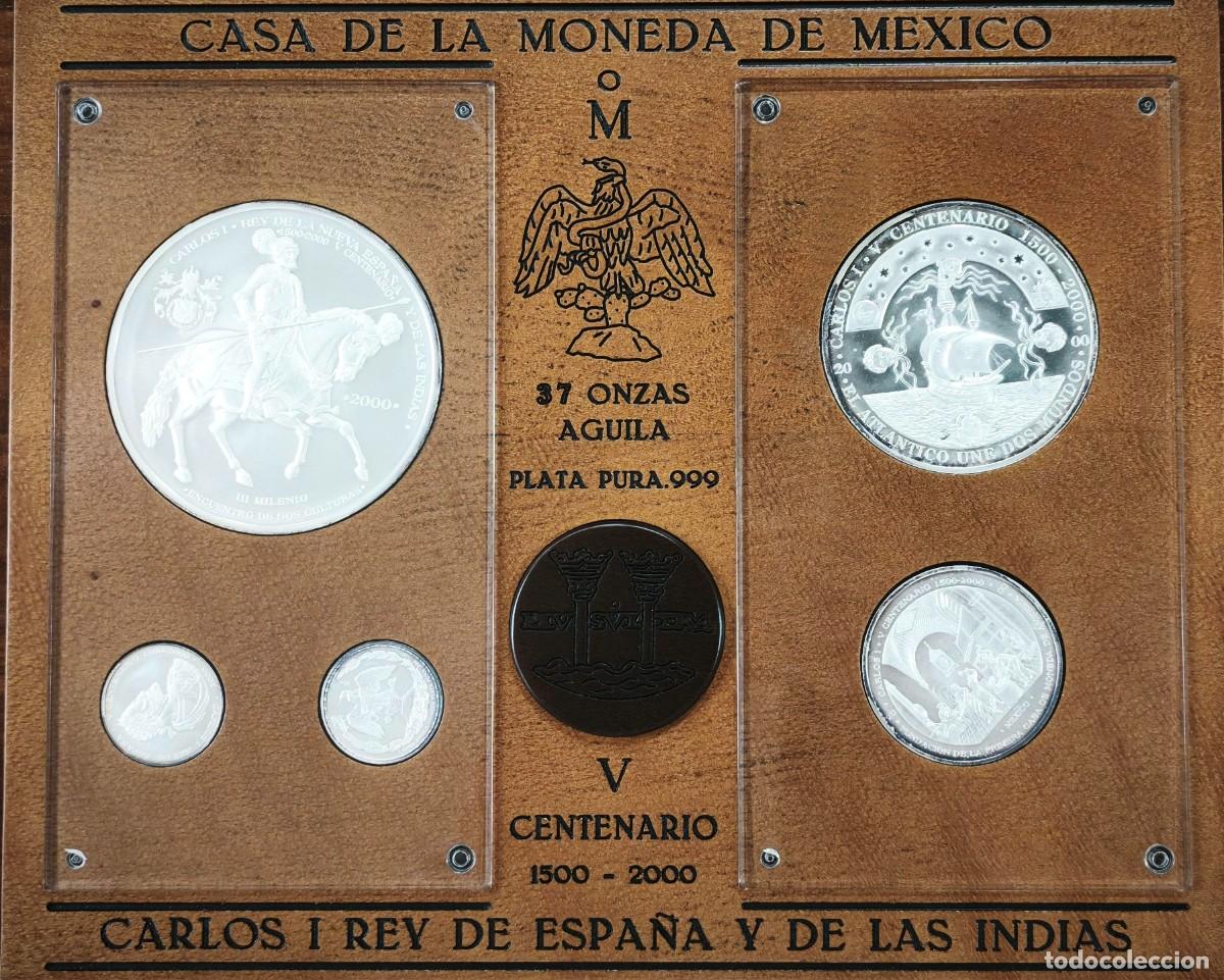 Monedas antiguas de Am&eacute;rica: MEXICO. 1500-2000. 37 ONZAS PLATA PURA. CARLOS I REY DE ESPA&Ntilde;A Y DE LAS INDIAS.