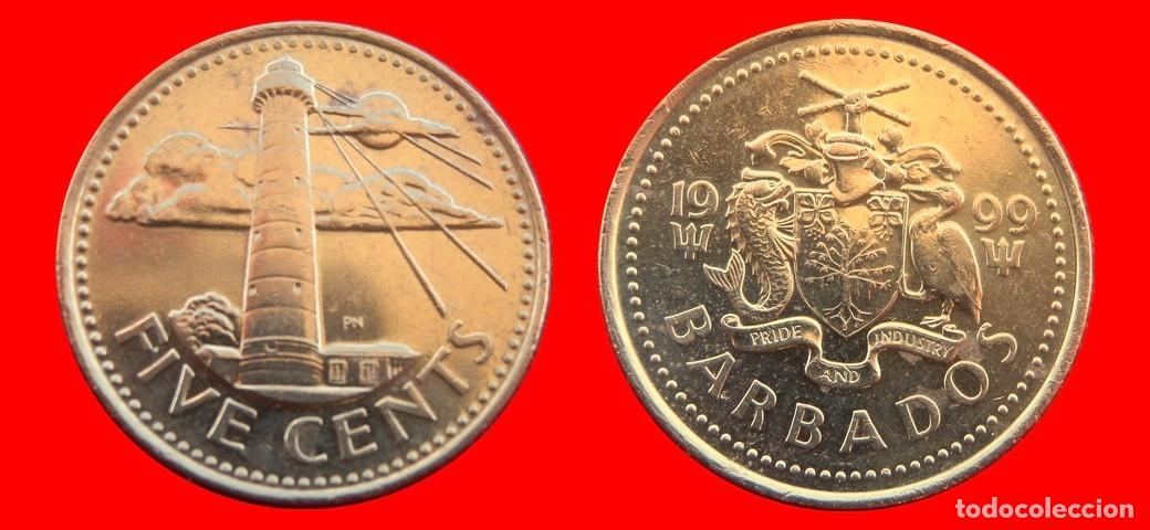 Monedas antiguas de Am&eacute;rica: 5 CENTAVOS 1999 BARBADOS-157243