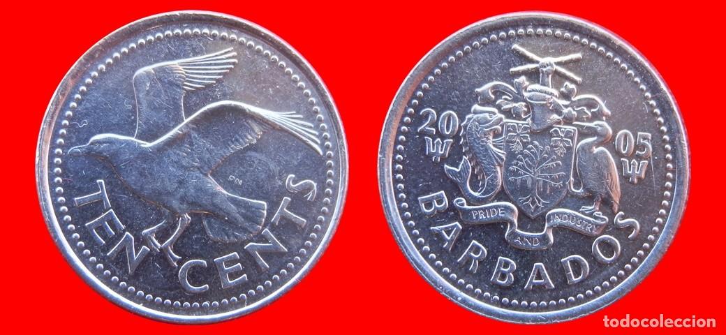 Monedas antiguas de Am&eacute;rica: 10 CENTAVOS 2005 BARBADOS-157247