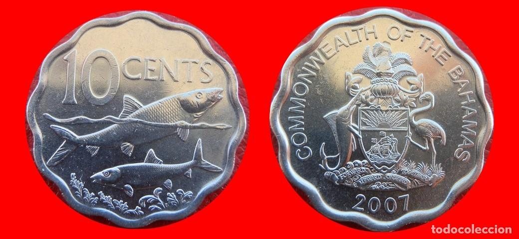 Monedas antiguas de Am&eacute;rica: 10 CENTAVOS CENTS CENTIMOS 2007 BAHAMAS-157253
