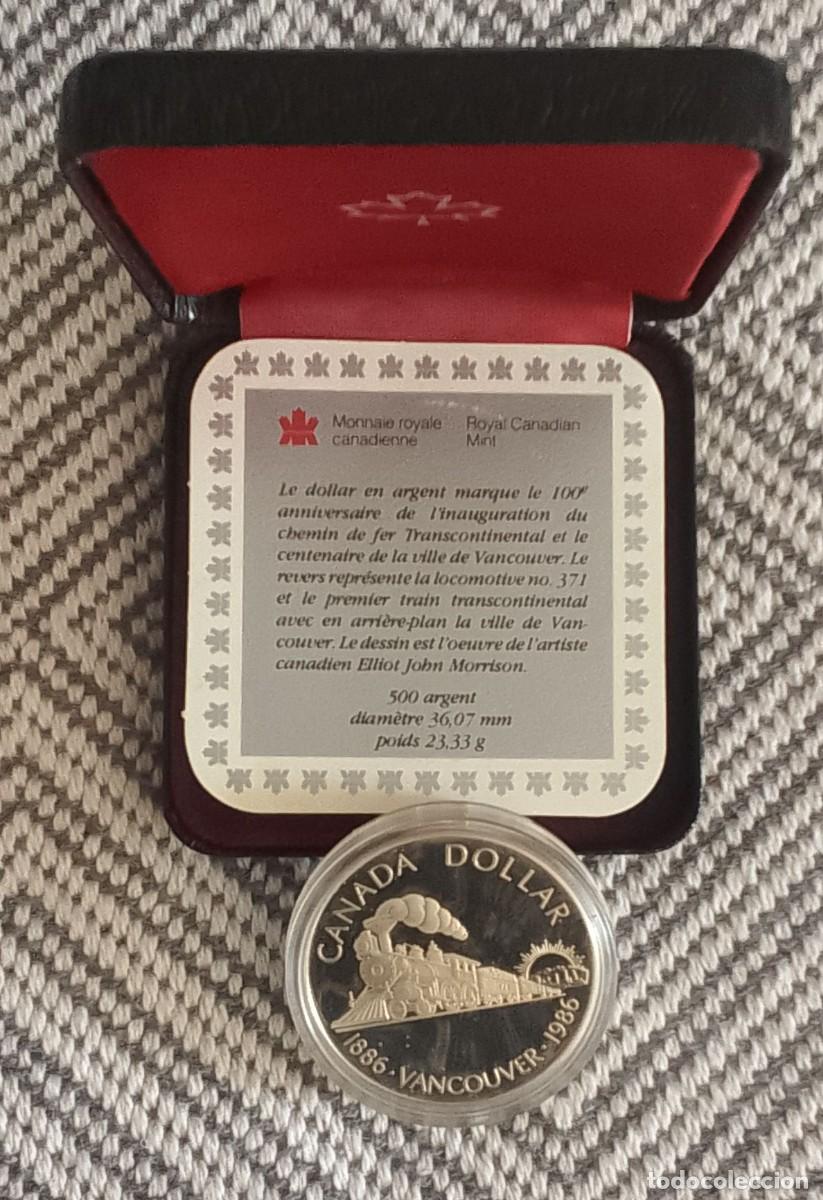 Monedas antiguas de Am&eacute;rica: MONEDAS DE PLATA CENTENARIO TREN VANCOUVER