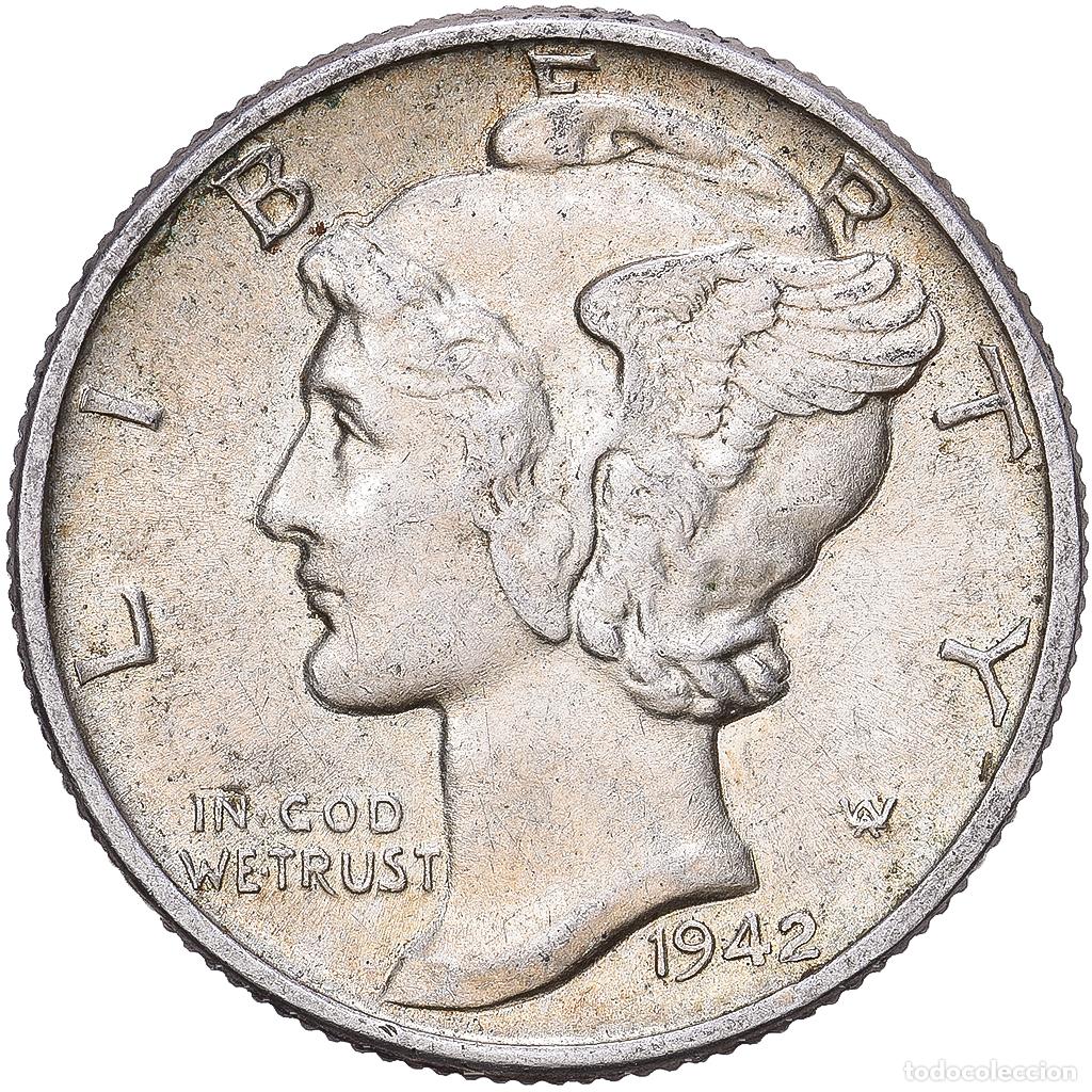 Monedas antiguas de Am&eacute;rica: [#1167955] Estados Unidos, Dime, Mercury Dime, 1942, Philadelphia, Plata, EBC, KM:140