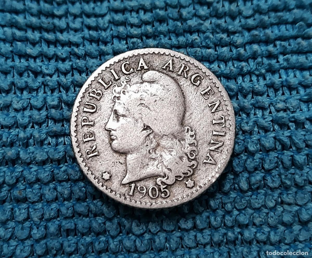 Monedas antiguas de Am&eacute;rica: Argentina, 5 Centavos 1905