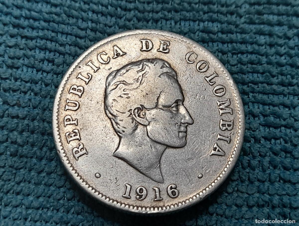 Monedas antiguas de Am&eacute;rica: Colombia, 50 Centavos 1916