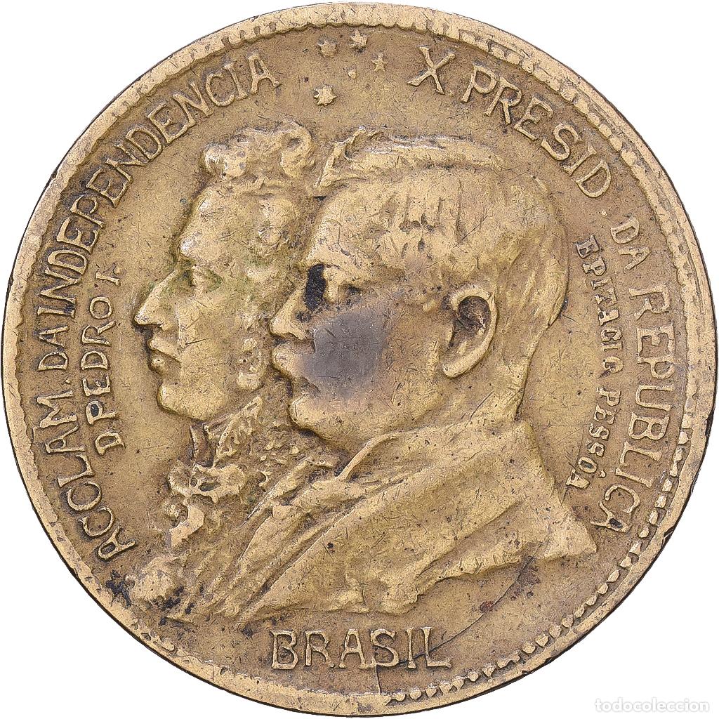 Monedas antiguas de Am&eacute;rica: [#1168211] Brasil, 1000 Reis, 1922, Aluminio - bronce, BC+, KM:522.1