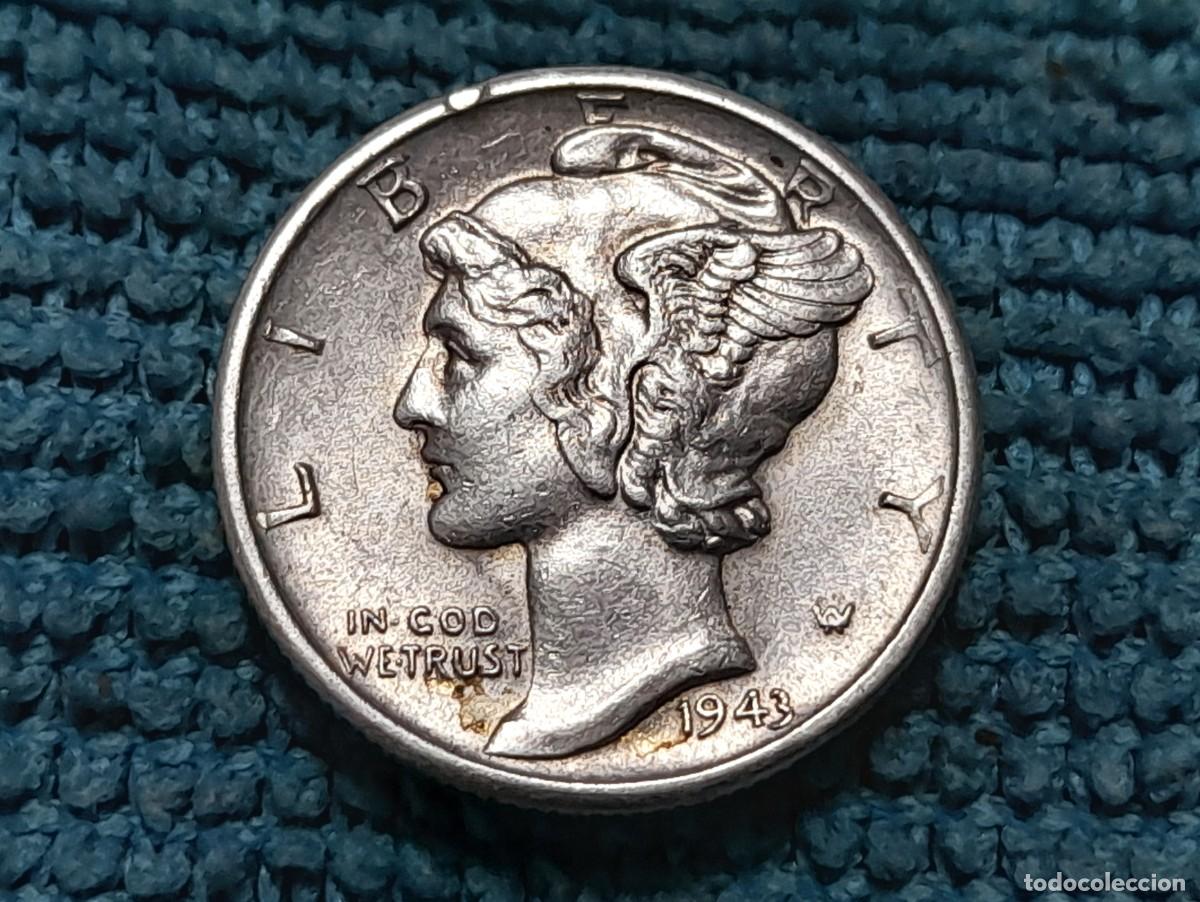 Monedas antiguas de Am&eacute;rica: Estados Unidos, 1 Dime 1943 D