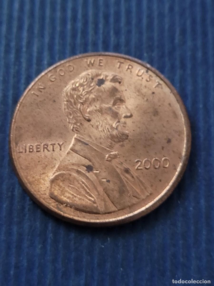 Monedas antiguas de Am&eacute;rica: Moneda 1 centavo 2000 sin ceca Estados Unidos