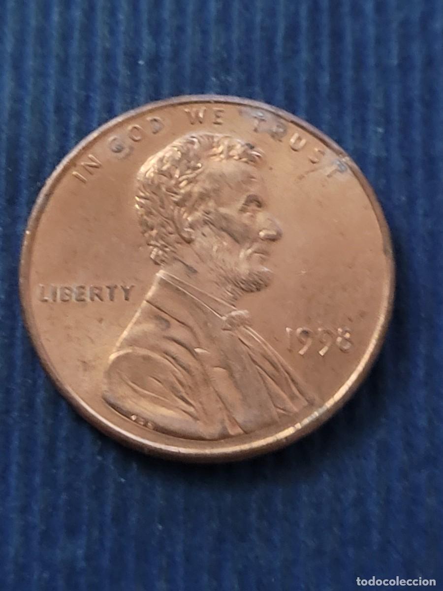 Monedas antiguas de Am&eacute;rica: Moneda 1 centavo 1998 sin ceca Estados Unidos