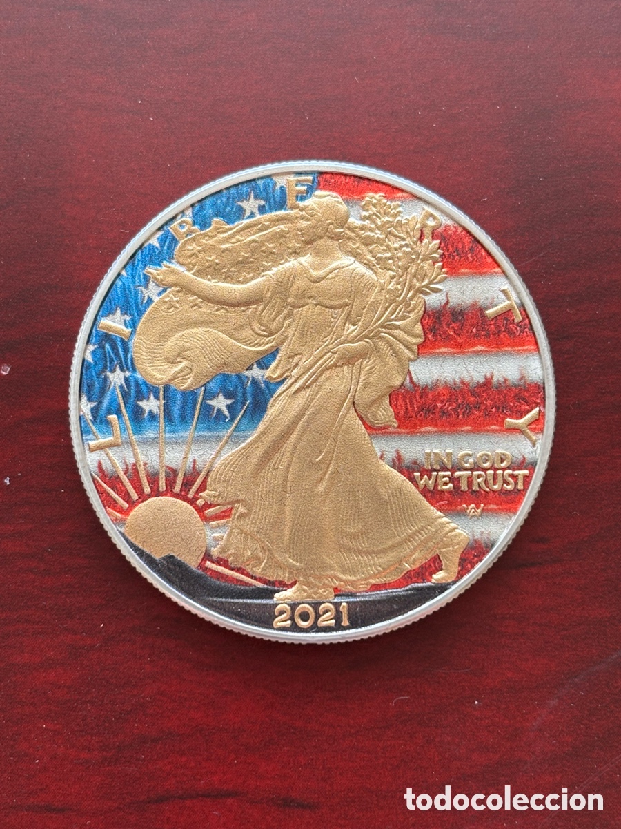 Monedas antiguas de Am&eacute;rica: Moneda plata American Eagle 1 Oz. Edici&oacute;n limitada 50 u.
