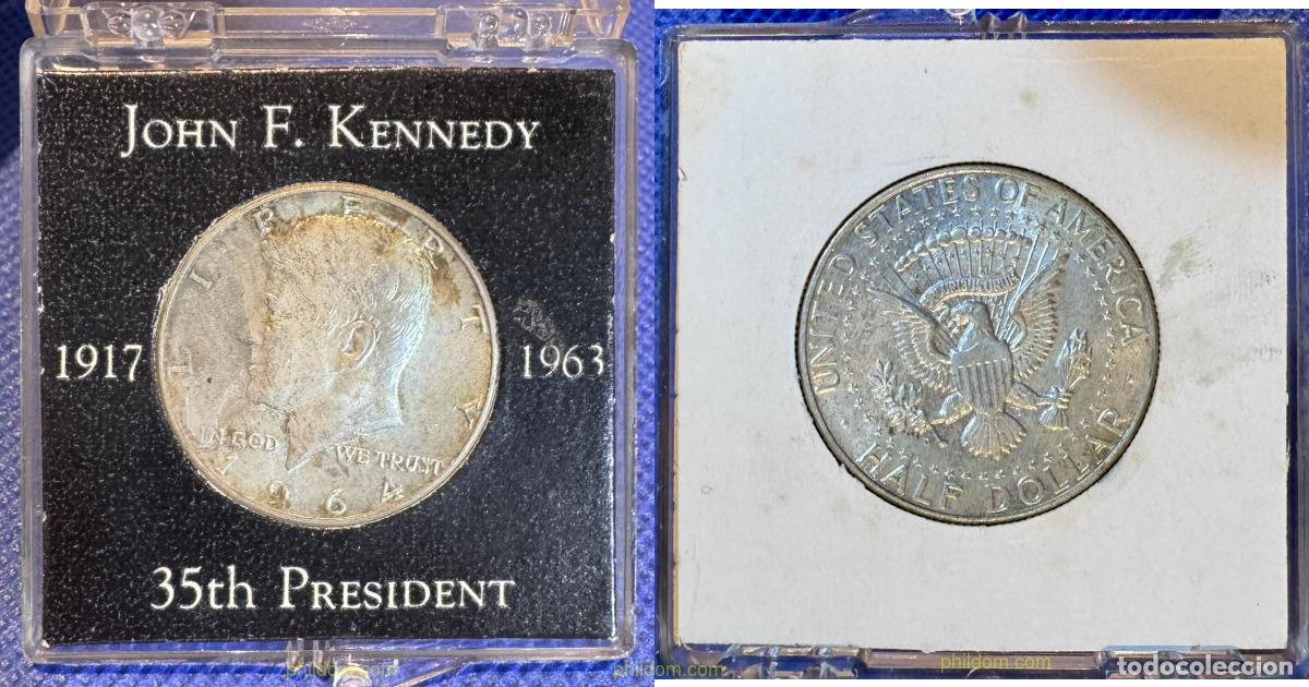 Monedas antiguas de Am&eacute;rica: 5650 ESTADOS UNIDOS 1964 ESTADOS UNIDOS HALF DOLLAR 1964 KENNEDY