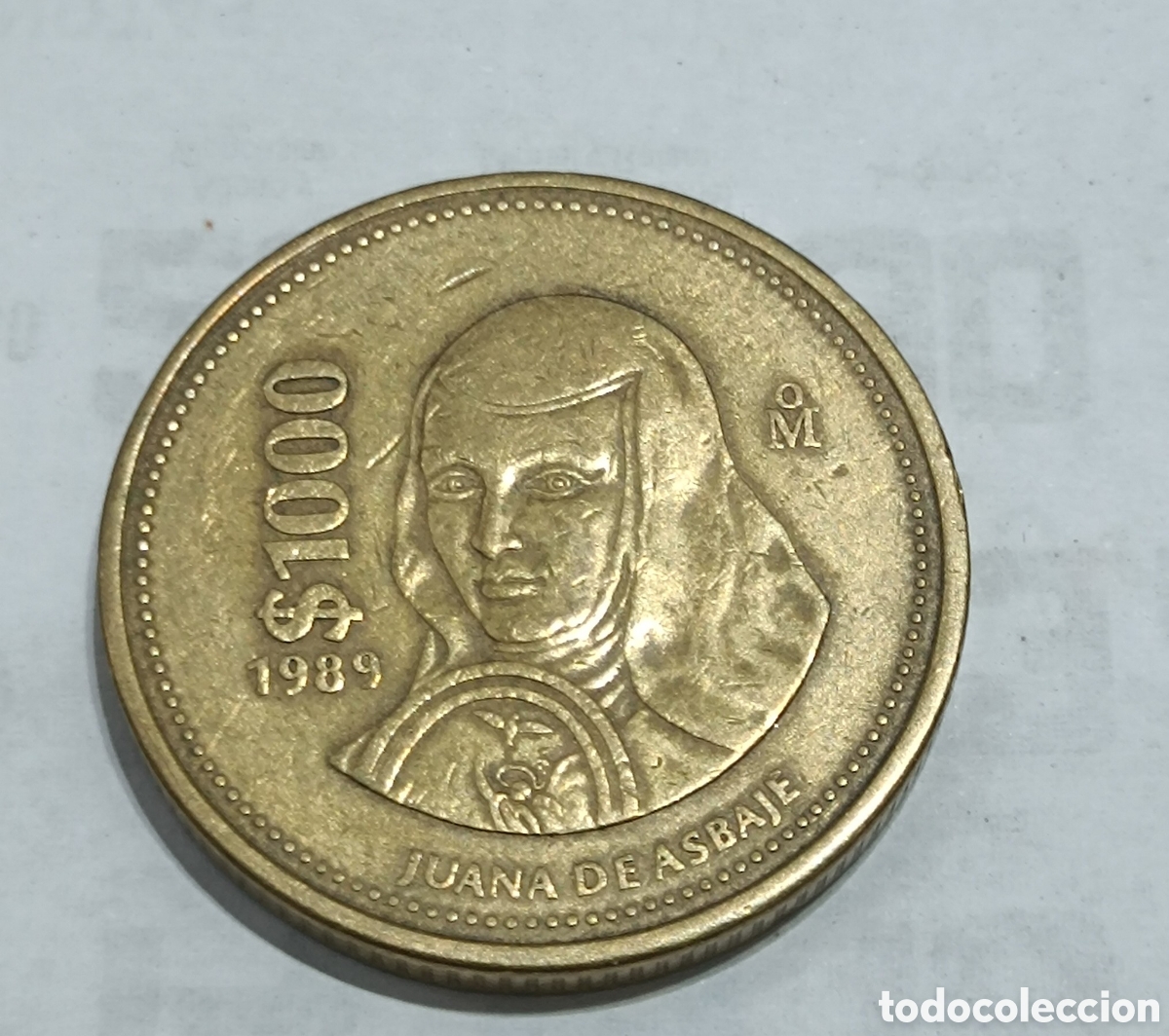 Monedas antiguas de Am&eacute;rica: 1000 pesos mexicanos 1988
