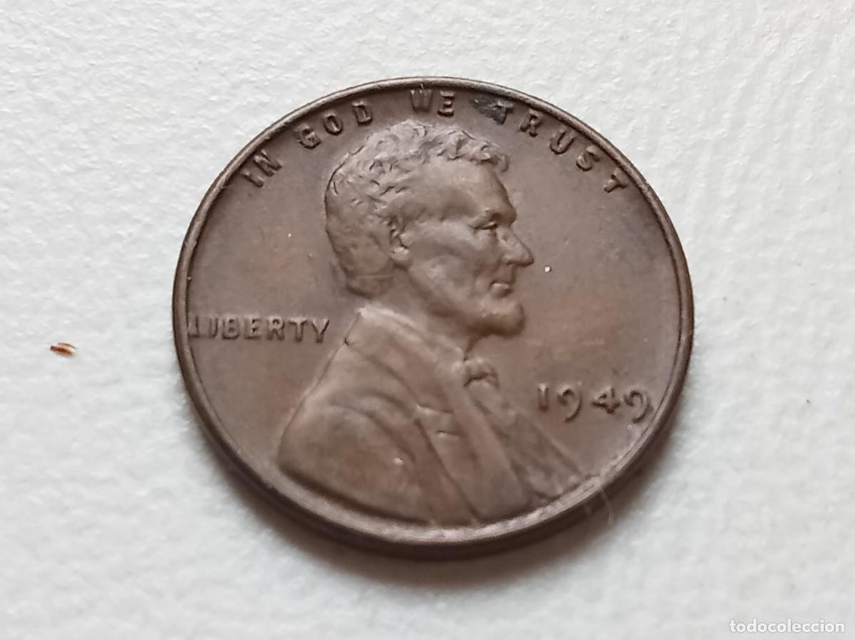 Monedas antiguas de Am&eacute;rica: ESTADOS UNIDOS 1 CENT 1949 KM# 132 BC+