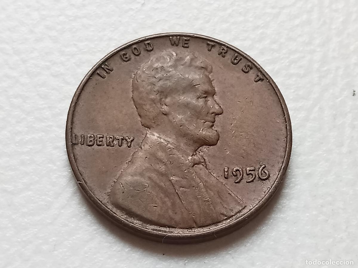 Moedas antigas da Am&eacute;rica: ESTADOS UNIDOS 1 CENT 1956 KM# 132 BC+