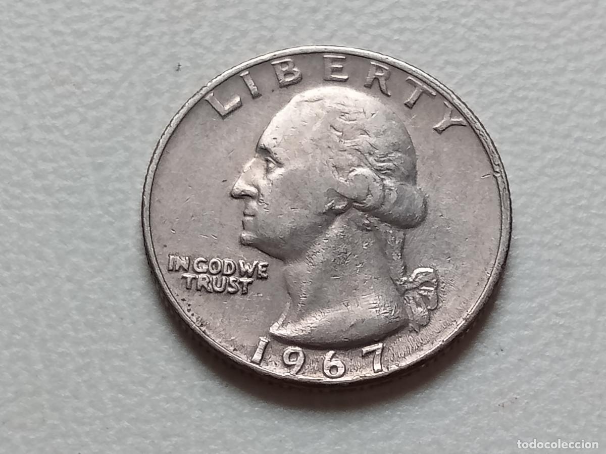 Monedas antiguas de Am&eacute;rica: ESTADOS UNIDOS USA QUARTER DOLLAR 1967 KM.164A