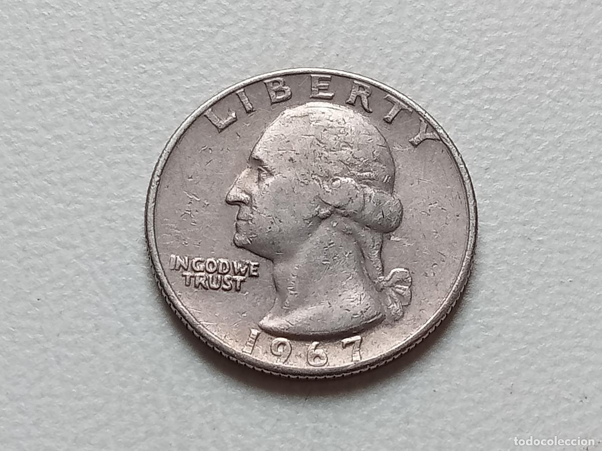 Monedas antiguas de Am&eacute;rica: ESTADOS UNIDOS USA QUARTER DOLLAR 1967 KM.164A