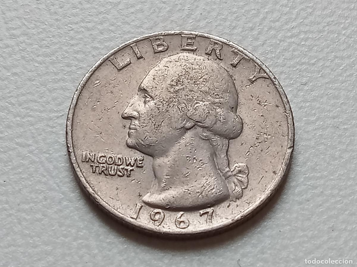 Monedas antiguas de Am&eacute;rica: ESTADOS UNIDOS USA QUARTER DOLLAR 1967 KM.164A
