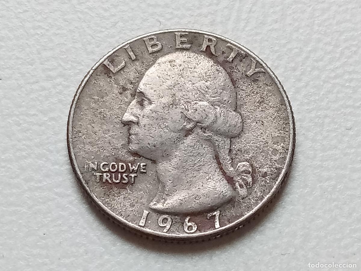 Monedas antiguas de Am&eacute;rica: ESTADOS UNIDOS USA QUARTER DOLLAR 1967 KM.164A