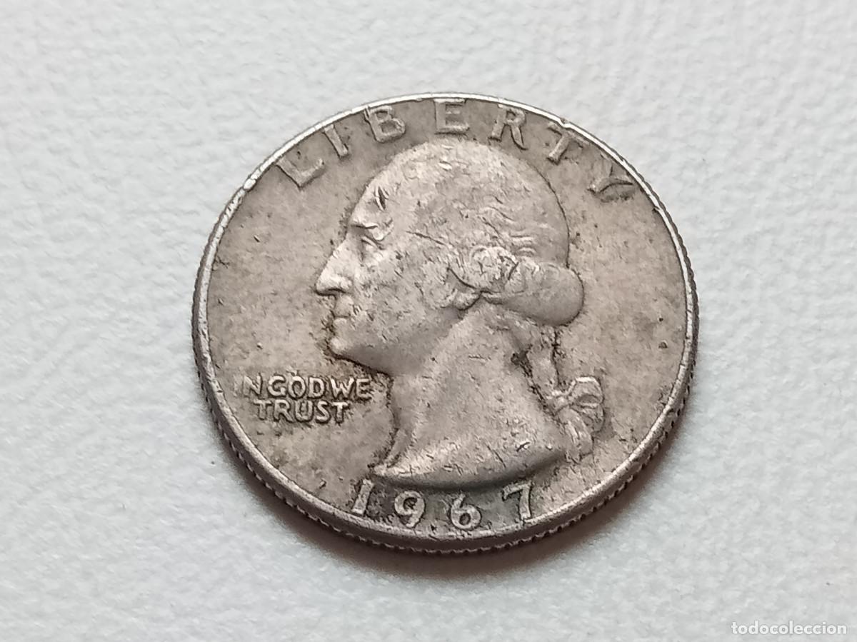 Monedas antiguas de Am&eacute;rica: ESTADOS UNIDOS USA QUARTER DOLLAR 1967 KM.164A
