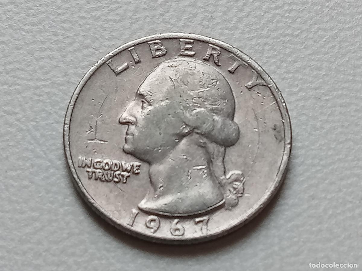 Monedas antiguas de Am&eacute;rica: ESTADOS UNIDOS USA QUARTER DOLLAR 1967 KM.164A