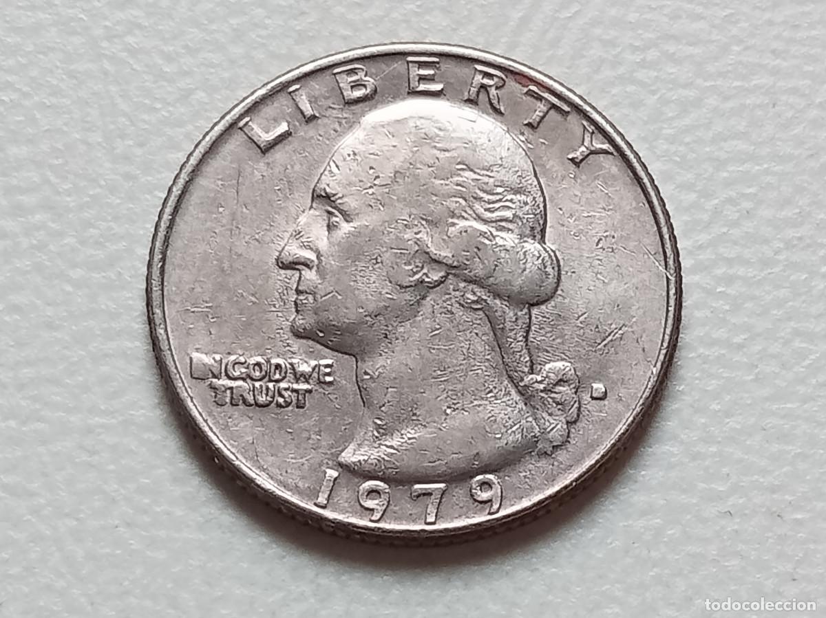 Monedas antiguas de Am&eacute;rica: ESTADOS UNIDOS USA QUARTER DOLLAR 1979 D KM.164A
