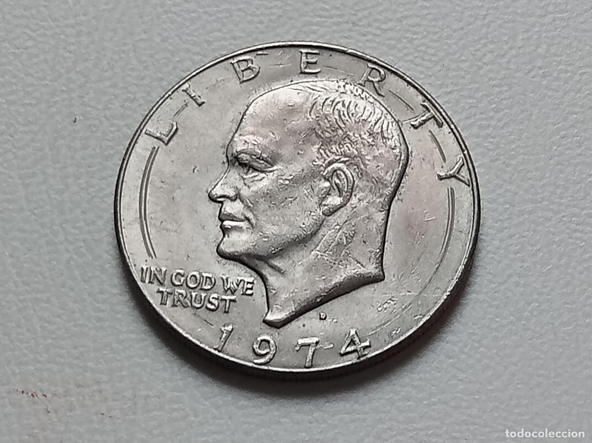 Monedas antiguas de Am&eacute;rica: ESTADOS UNIDOS USA 1 DOLLAR 1974 D KM.203