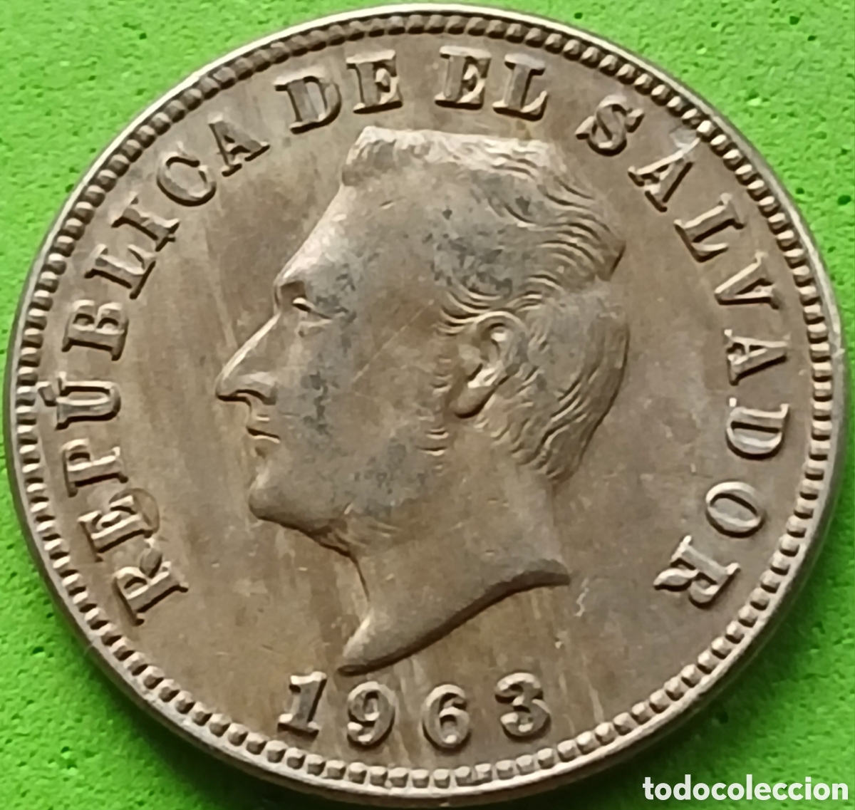 Monedas antiguas de Am&eacute;rica: El Salvador 5 centavos 1963 km#134