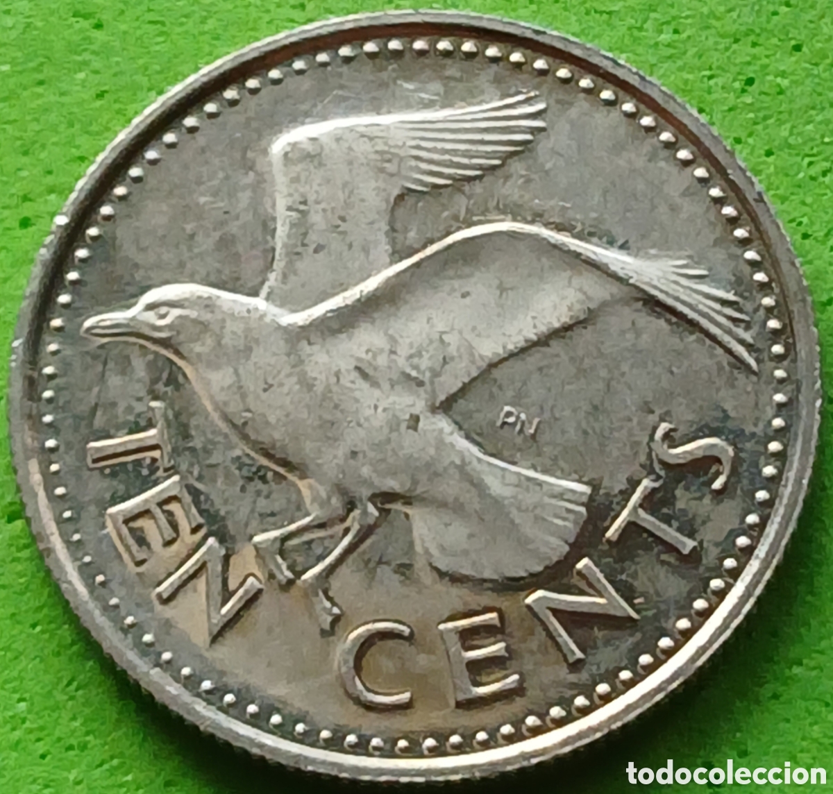 Monedas antiguas de Am&eacute;rica: Barbados ten cents 1973 km#12 Mint Set/ ceca &rdquo;FM&rdquo; - Franklin