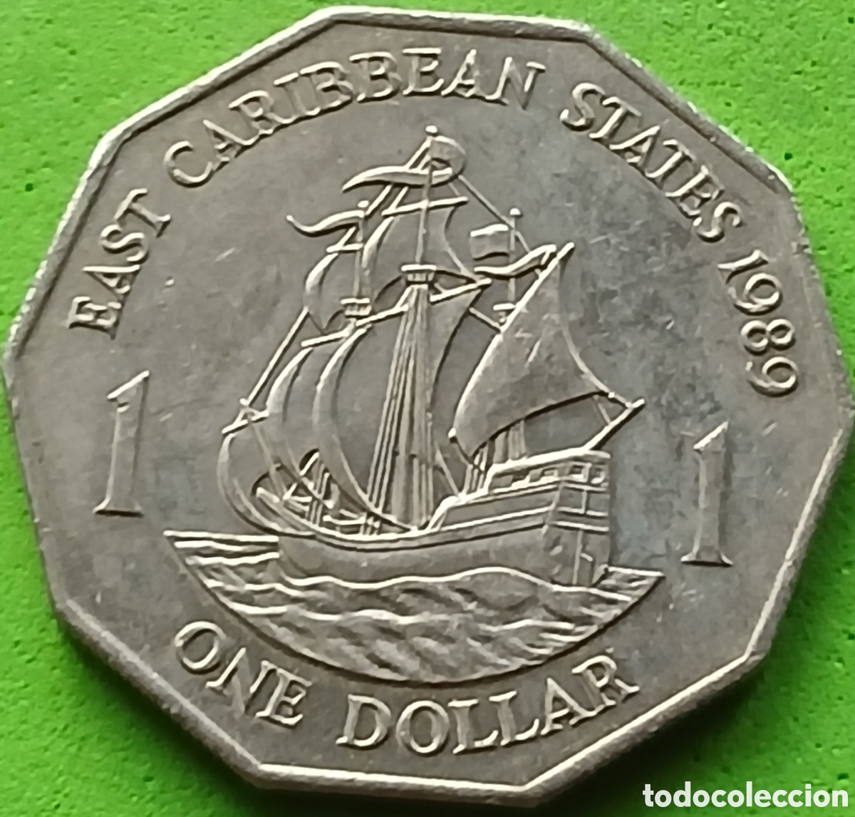 Monedas antiguas de Am&eacute;rica: Estados del Caraibe Oriental 1 d&oacute;lar 1989 km#20