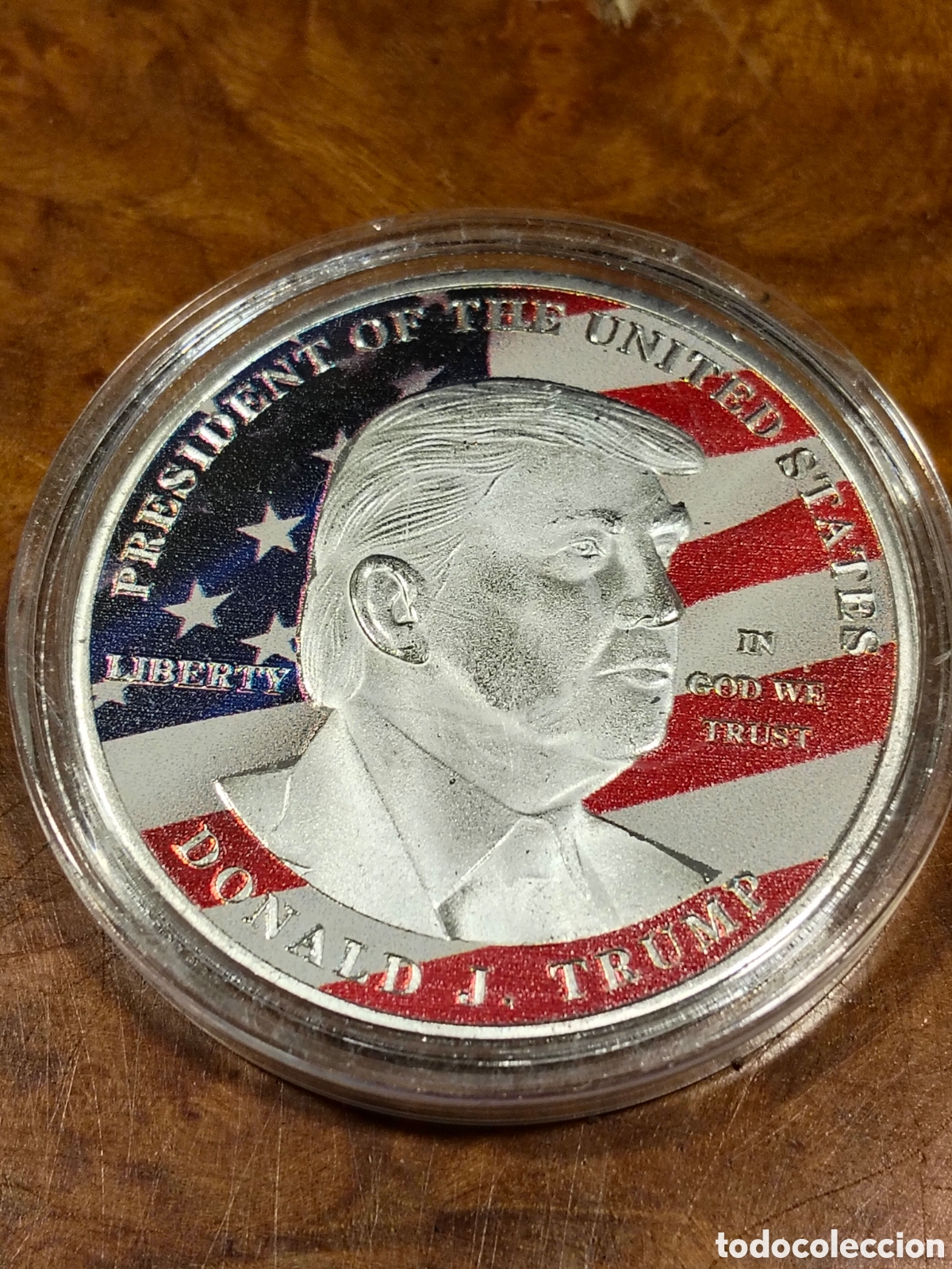 Monedas antiguas de Am&eacute;rica: Moneda DONALD TRUMP impecable - Foto 1
