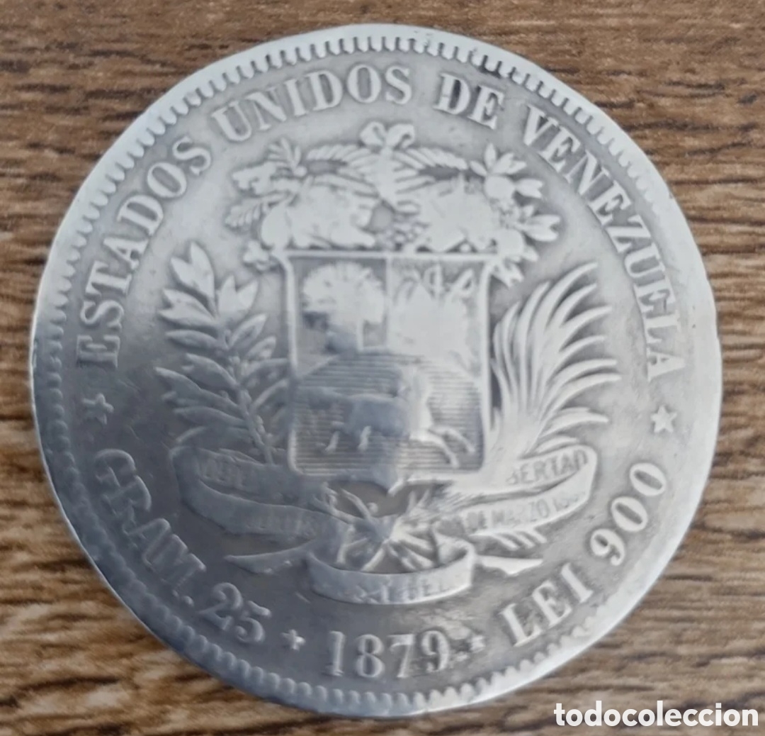 Monedas antiguas de Am&eacute;rica: Moneda de plata. 1879 - Foto 2