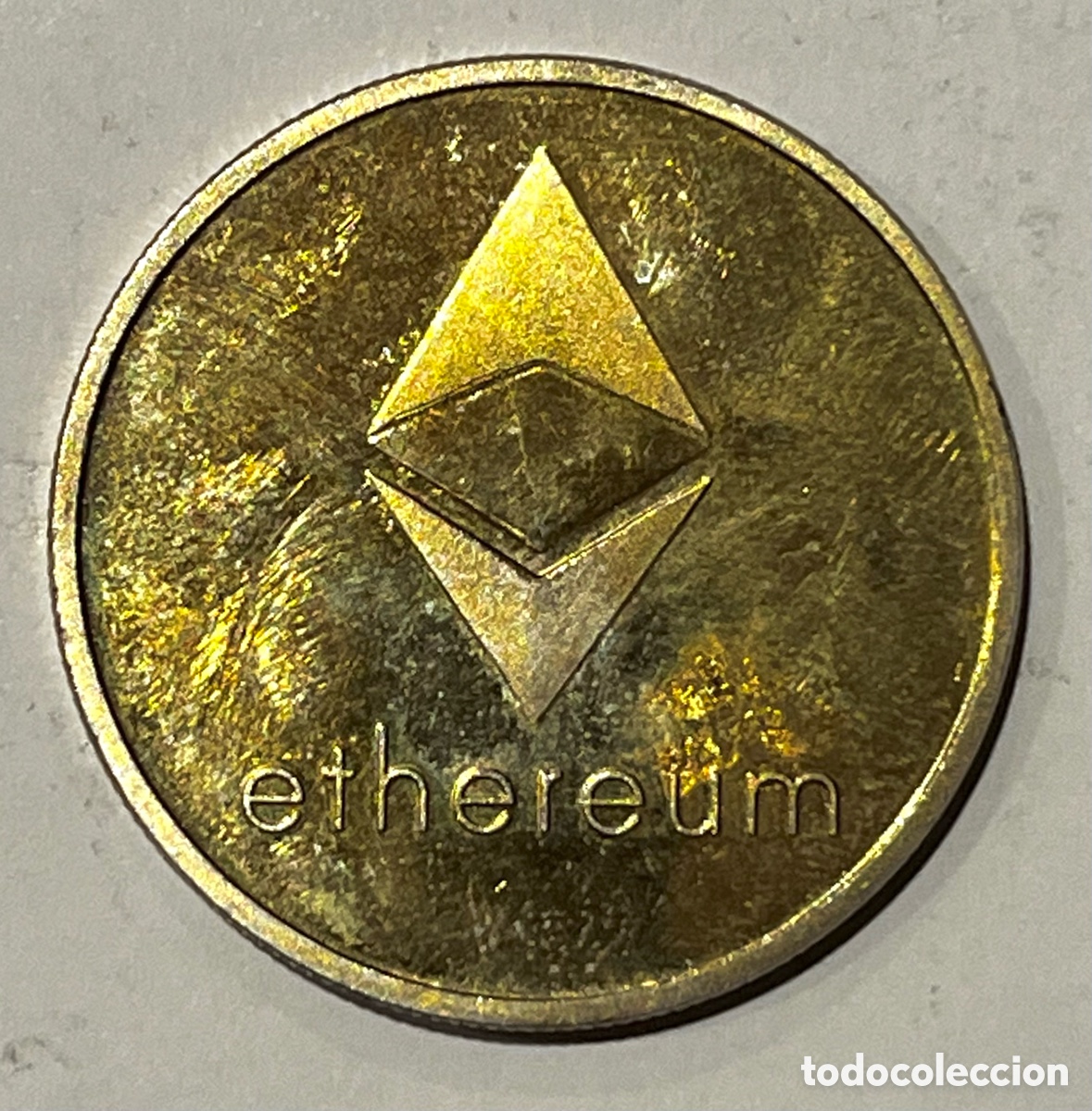 Monedas antiguas de Am&eacute;rica: MONEDA ETHEREUM, CRIPTOMONEDAS DE BITCOIN, ORO DE 24 K, 5 MICRAS.