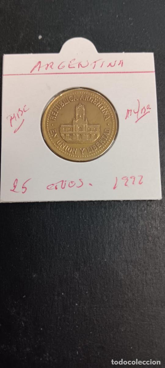 Monedas antiguas de Am&eacute;rica: ARGENTINA 25 CENTAVOS 1992 MBC KM=110.1 (ALUMINIO-BRONCE)