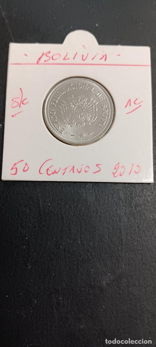 Monedas antiguas de Am&eacute;rica: BOLIVIA 50 CENTAVOS 2010 S/C KM=216 (ACERO)