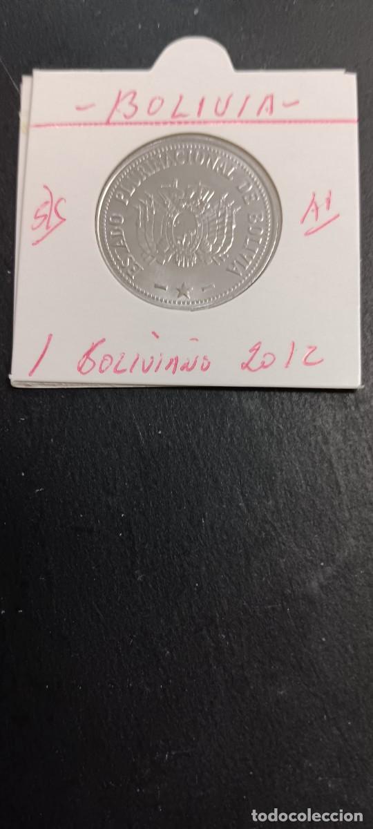 Monedas antiguas de Am&eacute;rica: BOLIVIA 1 BOLIVIANO 2012 S/C KM=217 (ACERO)