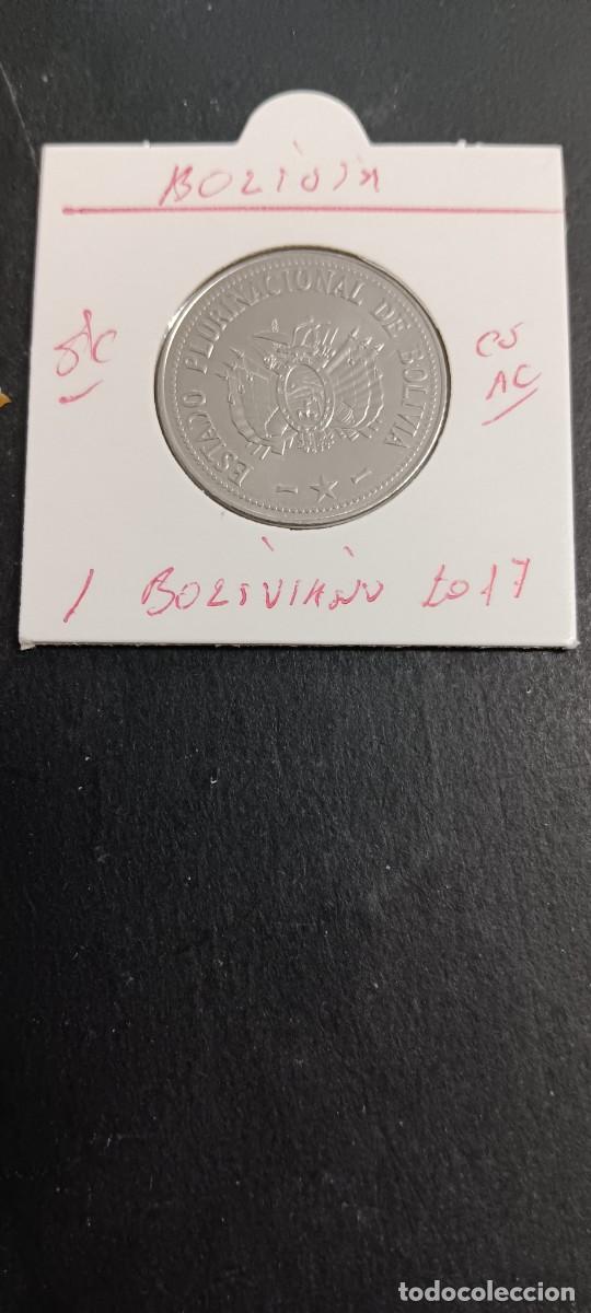 Monedas antiguas de Am&eacute;rica: BOLIVIA 1 BOLIVIANO 2017 S/C KM=217 (ACERO)