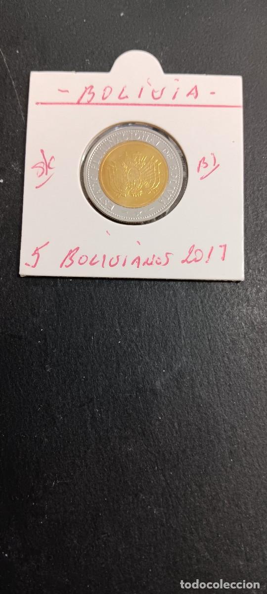 Monedas antiguas de Am&eacute;rica: BOLIVIA 5 BOLIVIANOS 2017 S/C KM=219 (BIMETALICA)