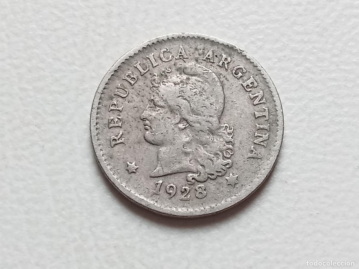 Monedas antiguas de Am&eacute;rica: ARGENTINA 10 CENTAVOS 1928 KM#35