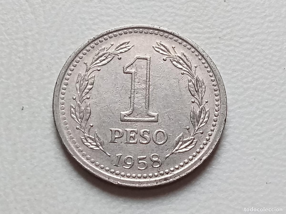 Monedas antiguas de Am&eacute;rica: ARGENTINA 1 PESO 1958 KM#57