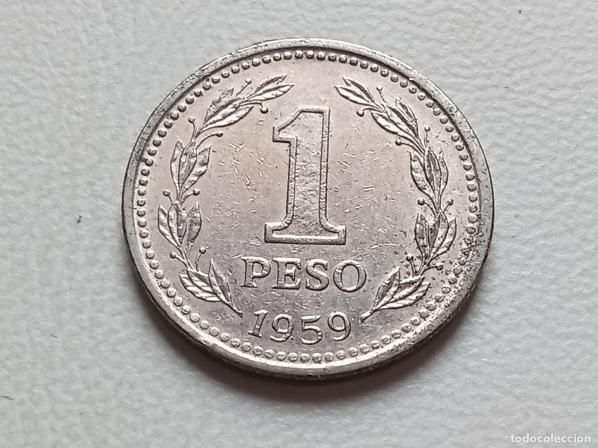 Monedas antiguas de Am&eacute;rica: ARGENTINA 1 PESO 1959 KM#57
