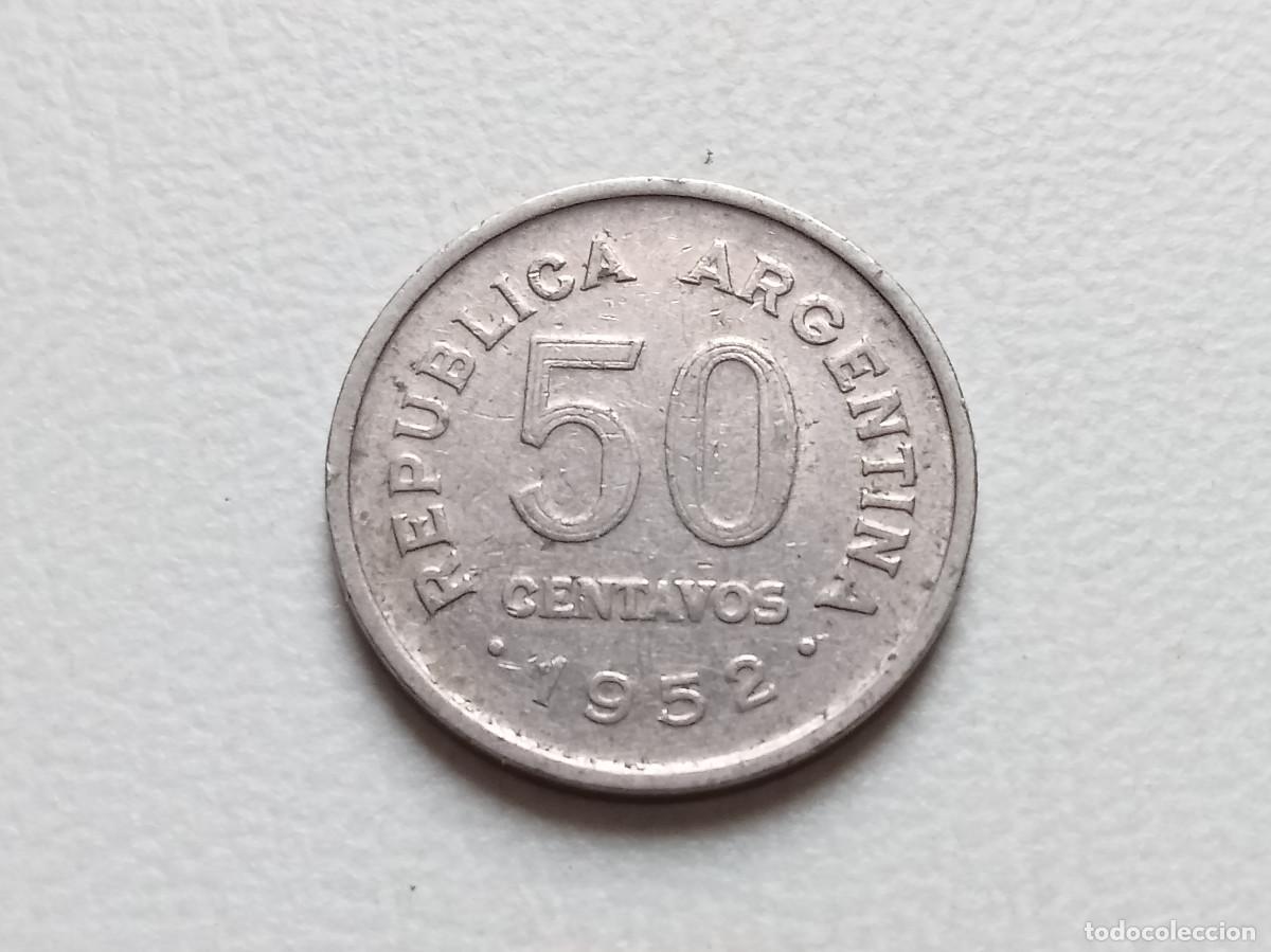 Monedas antiguas de Am&eacute;rica: ARGENTINA 50 CENTAVOS 1952 KM#49