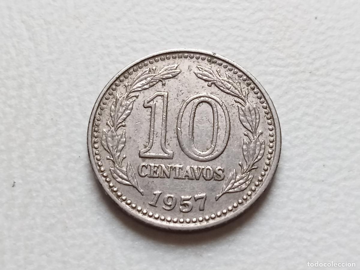 Monedas antiguas de Am&eacute;rica: ARGENTINA 10 CENTAVOS 1957 KM#54