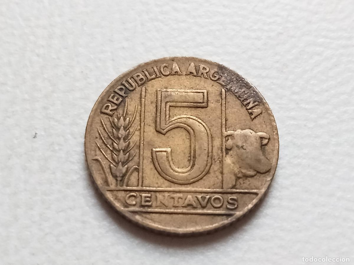 Monedas antiguas de Am&eacute;rica: ARGENTINA 5 CENTAVOS 1949 KM#40
